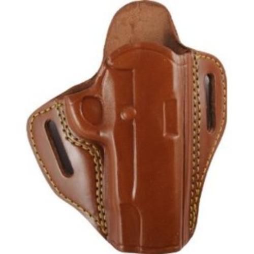 Gould &amp; Goodrich 800-194 Open Top Two Slot RH Chestnut Finish Holster For 1911