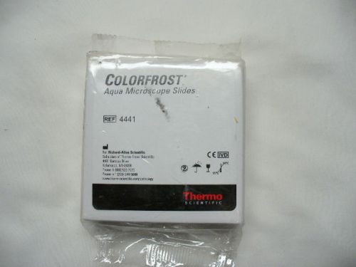 THERMO SCIENTIFIC COLORFROST AQUA MICROSCOPE SLIDES ..4441..