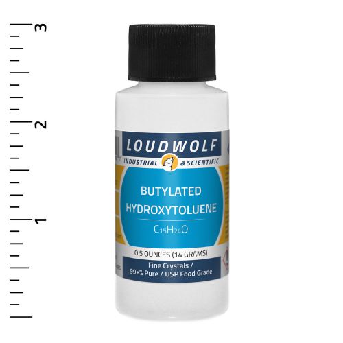 Butylated hydroxytoluene &#034;bht&#034;  ultra-pure (99+%)  crystals  0.5 oz  ships fast for sale