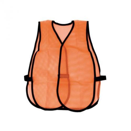 Safety vest orange national brand alternative safety vests 871008 076335871080 for sale