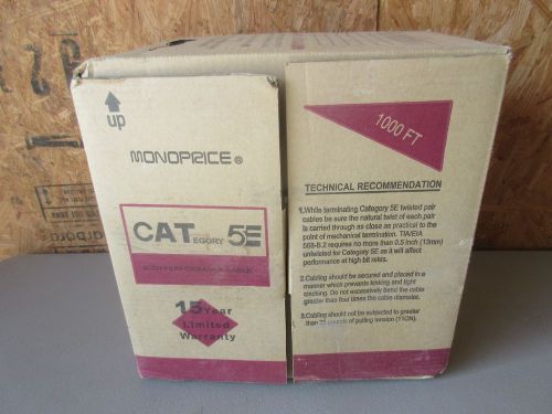 MONOPRICE ENHANCED CAT5e 24AWG CAT5-1K-GREEN *several hundred feet left*