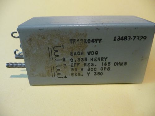 Precision electronics military reactor 2854 800 hz 85 dc 165 ohm 5950-00-563-411 for sale