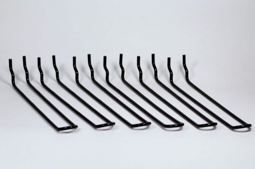 Black Powder Coated 6 inch Double Loop Peg Board Hooks