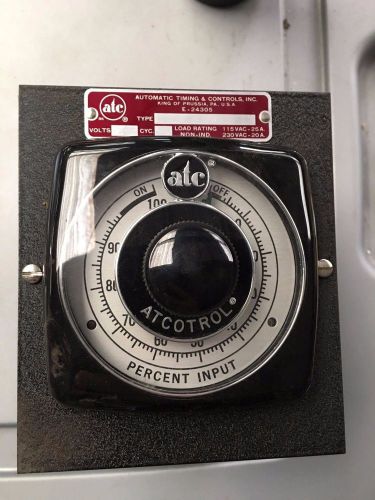 NIB ATC PERCENT TIMER RELAY 0-100 SEC TYPE 304 (S1 TOP)