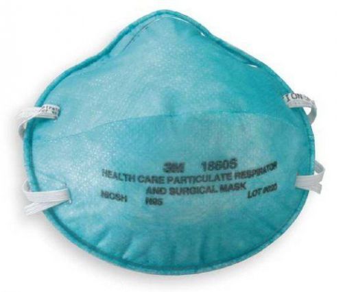 3M Healthcare Respirator, N95, S, Green, PK20, 1860S, |PS4| RL