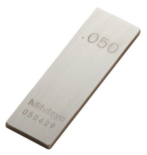 Mitutoyo Steel Rectangular Gage Block, ASME Grade 0, 0.05&#034; Length