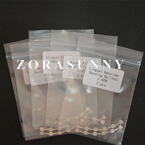 5PackS Dental Orthodontic Bondable Lingual Retainer Upper#42 Mesh Base 2pcs/Pack