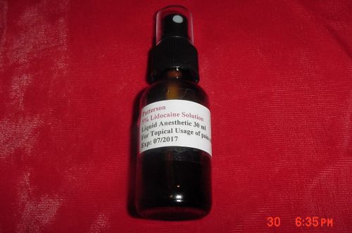 Lidocaine 5% Anesthetic Solution SPRAY BOTTLE Strong! New!