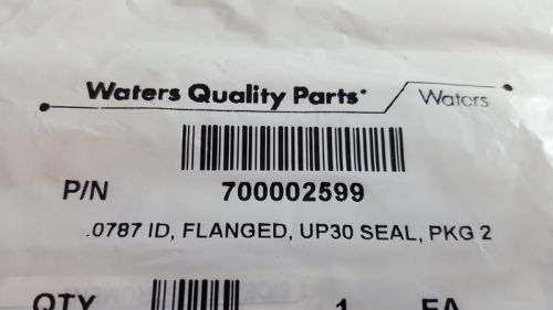 Waters Head Plunger Seal .0787 ID Flanged UP30 2/pk PN 700002599
