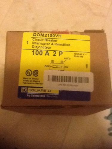 SQUARE D Circuit Breaker QOM2200VH 100A 2 Pole New In Box