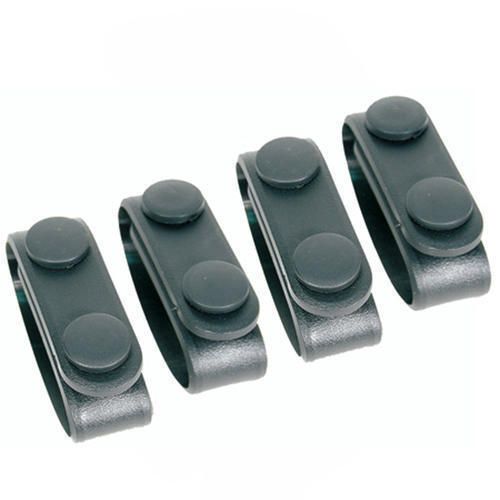 Blackhawk 44B300BK Polymer Plain Black Molded Belt Keepers Package Of 4