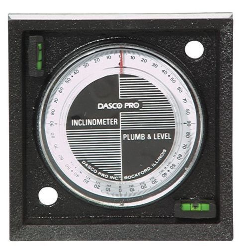 DASCO PRO I1100-2VM Inclinometer, Mag, 0-90 Deg, 4 In Base NEW !!!