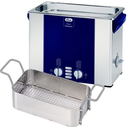 NEW ! Elma S60H 1.5 Gal Ultrasonic Cleaner, Digital+Timer+Heat+Degassing+Basket