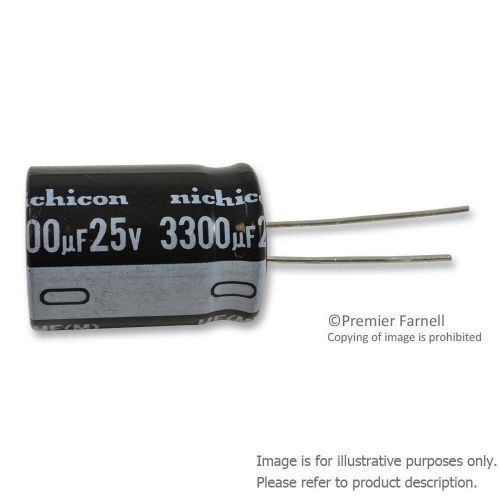 10 X NICHICON UHE1E332MHD6TN ALUMINUM ELECTROLYTIC CAPACITOR 3300UF 25V 20%