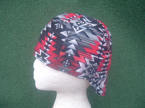 WILD ZIG ZAG in Red/Gray  REVERSABLE WELDING CAP  you pick style,size