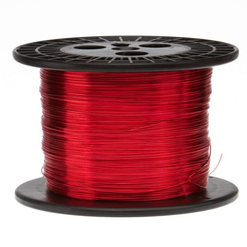 19 AWG Gauge Enameled Copper Magnet Wire 5.0 lbs 1265&#039; Length 0.0370&#034; 155C Red