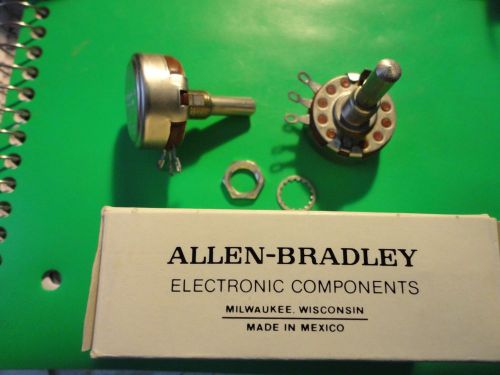 1PC. 100K AUDIO TAPER POT ALLEN BRADLEY A-TAPER 2WATT POT