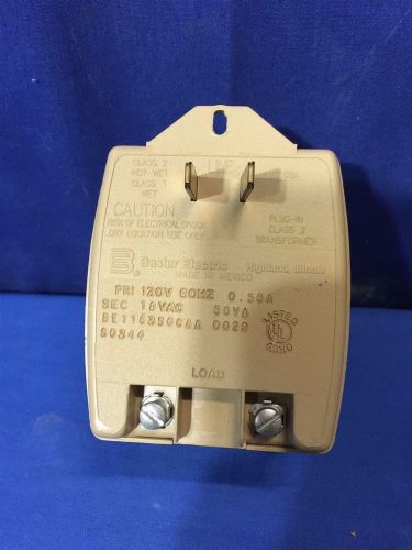 Basler Electric PLUG IN CLASS 2 TRANSFORMER Made In USA Class 3 Wet