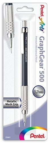 Pentel arts graphgear 500 premium drafting pencil, 0.7mm, blue barrel, 1-pack for sale