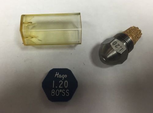 HAGO 1.20 GPH 80° SS SEMI SOLID NOZZLE (12080SS, 030G2312)