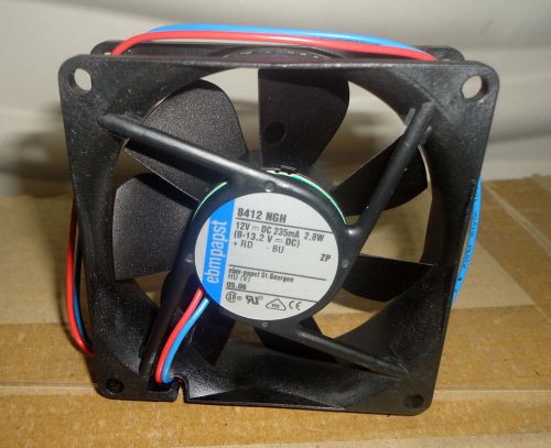 new EBMPAPST 8412 NGH 12V 235mA 2.8W 8-13.2 V DC CPU COOLING FAN