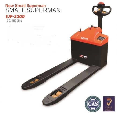 New Small Superman EJP 3,300 lb.Capcity Electric Pallet Jack..