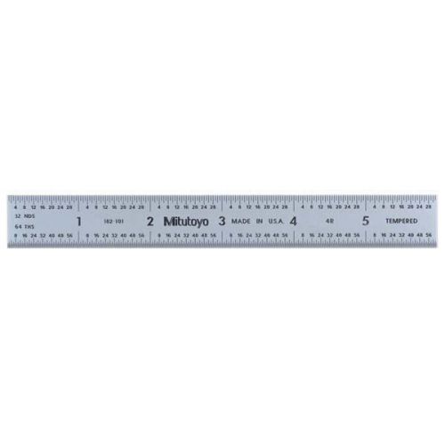 MITUTOYO 182-101 gid Steel Rule-Size:6&#039;, Width:3/4&#039;