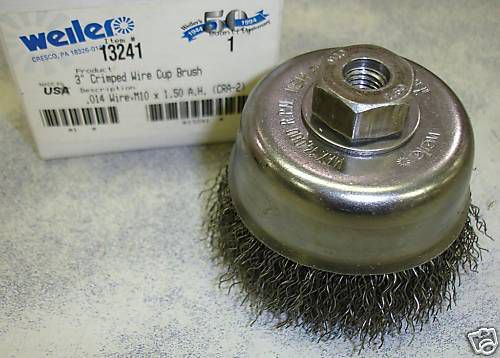 Weiler Wire Brush 13241 M10 x 1.5 Cup Brush Grinder $22