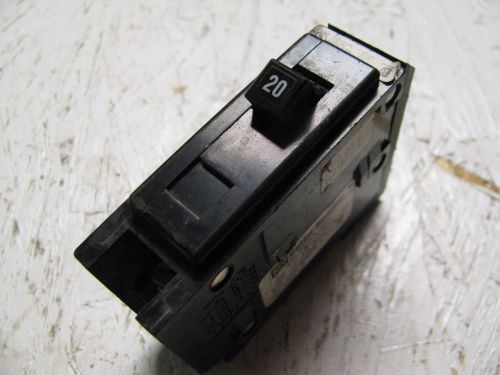 Cutler hammer ghq1020 quicklag circuit breaker, 1 pole, 20 amp, 277vac,used for sale