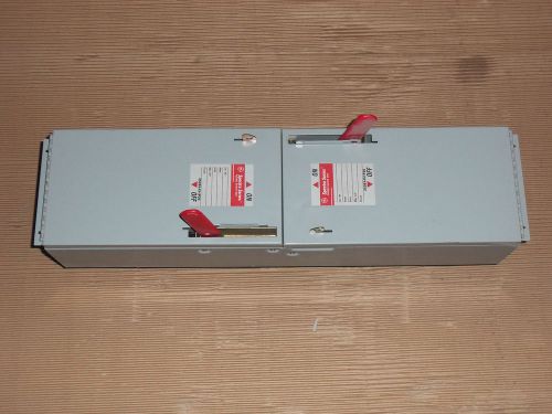 GENERAL ELECTRIC GE ADS ADS36100HD 100 AMP 600V FUSED PANELBOARD SWITCH PLASTIC