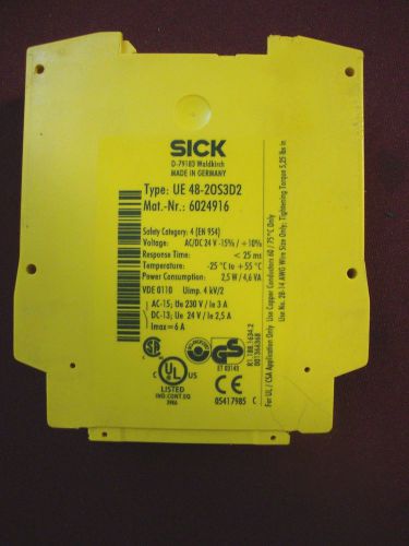 SICK UE 48-20S3D2 SAFETY RELAY MAT. NR. 6024916