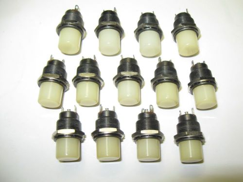 (13) Vintage Dialight Dialco ? Panel Mount Indicator Lights Steampunk