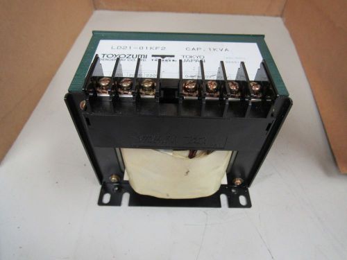 TOYOZUMI TRANSFORMER LD21-01KF2 LD2101KF2 1kVA PRIM. 220V SEC. 100V