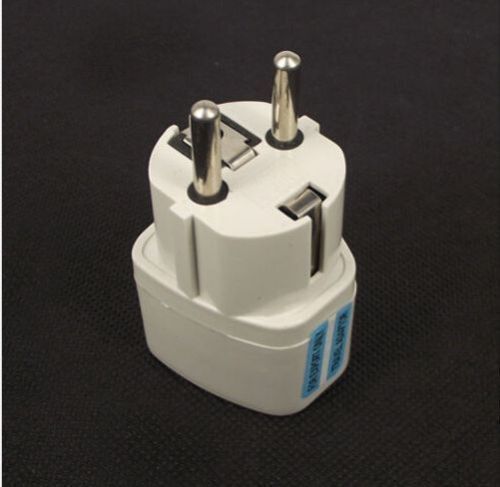 Universal AU UK US to EU AC Power Socket Plug Travel Euro Adapter Converter BIDI