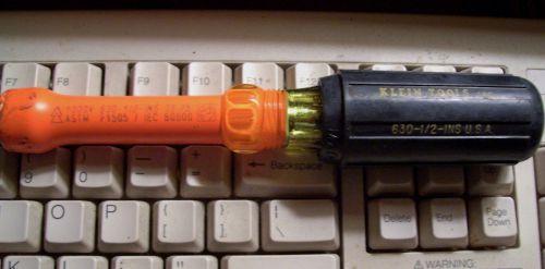 Klein 630-1/2-ins insulated nut driver 1/2&#034;/ great condition for sale