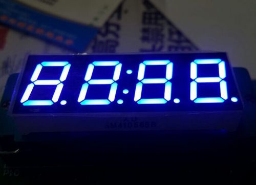 10pcs 0.8 inch 4 digit led display 7-segment Common cathode ? blue SR621136B-JN