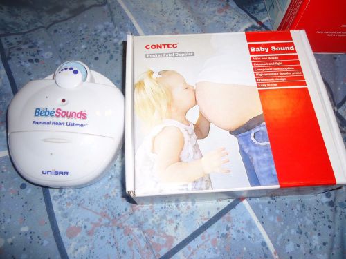 CONTEC POCKET FETAL DOPPLER &amp; UNISAR BEBE SOUNDS PRENATAL HEART LISTENER