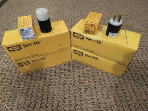 40 Hubbell HBL5266C &amp; HBL5269C 2 Pole 3 Wire Grounding 15A 125V NEMA 5-15P Plugs