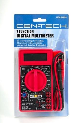NEW CEN-TECH 7 Function Digital Multimeter 16562