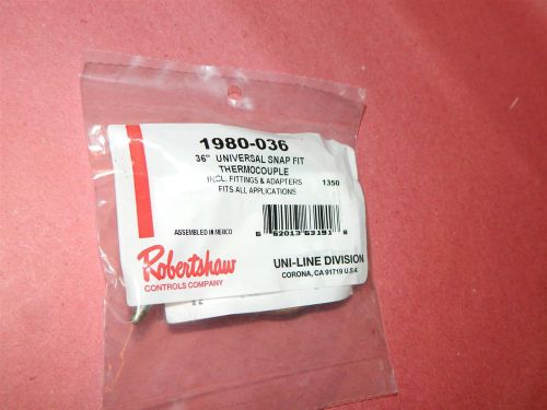 Robertshaw 1980-036 Universal Snap Fit Thermocoupler 36&#034;  FREE FIRST CLASS