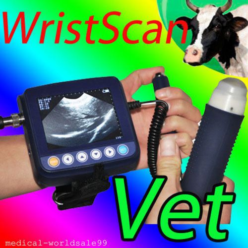 Veterinary WristScan ultrasound scanner machine Animals Probe Transducer+Bag Set