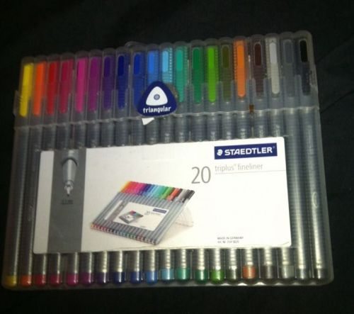 Staedtler Triplus Fineliner 20 Pack Assorted Color 0.3mm