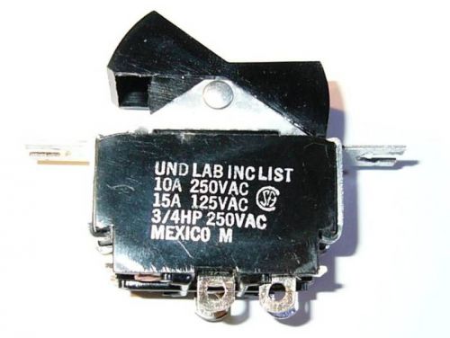 DPST Rocker Switch - 15 Amps @ 125VAC - 3/4 HP - 10 Amps @ 250 Volts AC