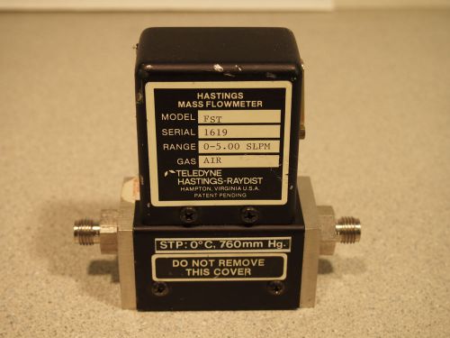 Teledyne Hastings Mass Flowmeter Model FST 0-5.00 SLPM Untested AS IS