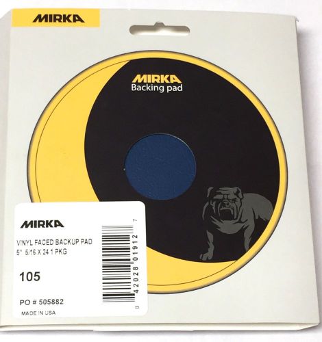 MIRKA 5 INCH DA SANDER VINYL PSA STICKY BACK BACKUP PAD, # 105