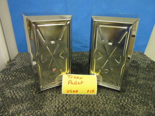 2 TRAEX VERTICAL NAPKIN HOLDER DISPENSER TABLE RESTAURANT DINER STEEL 610 SS