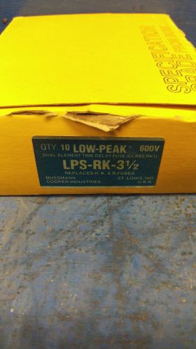 Bussman low-peak lps-rk-3 1/2  600v  current limiting fuse nib for sale