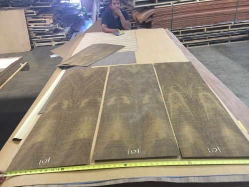 Wood veneer imbuya lotx50 3 piece 10mil paper backed &#034;exotic&#034; air 101 for sale