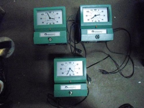 Acroprint Time Clocks 150QR4 150NR4 Lot of 3