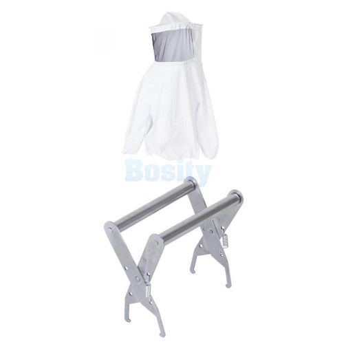 Beekeeping jacket veil suit +bee hive frame holder lifter capture grip equipment for sale